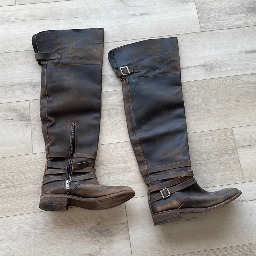 Musse & cloud Over the knee leather boots